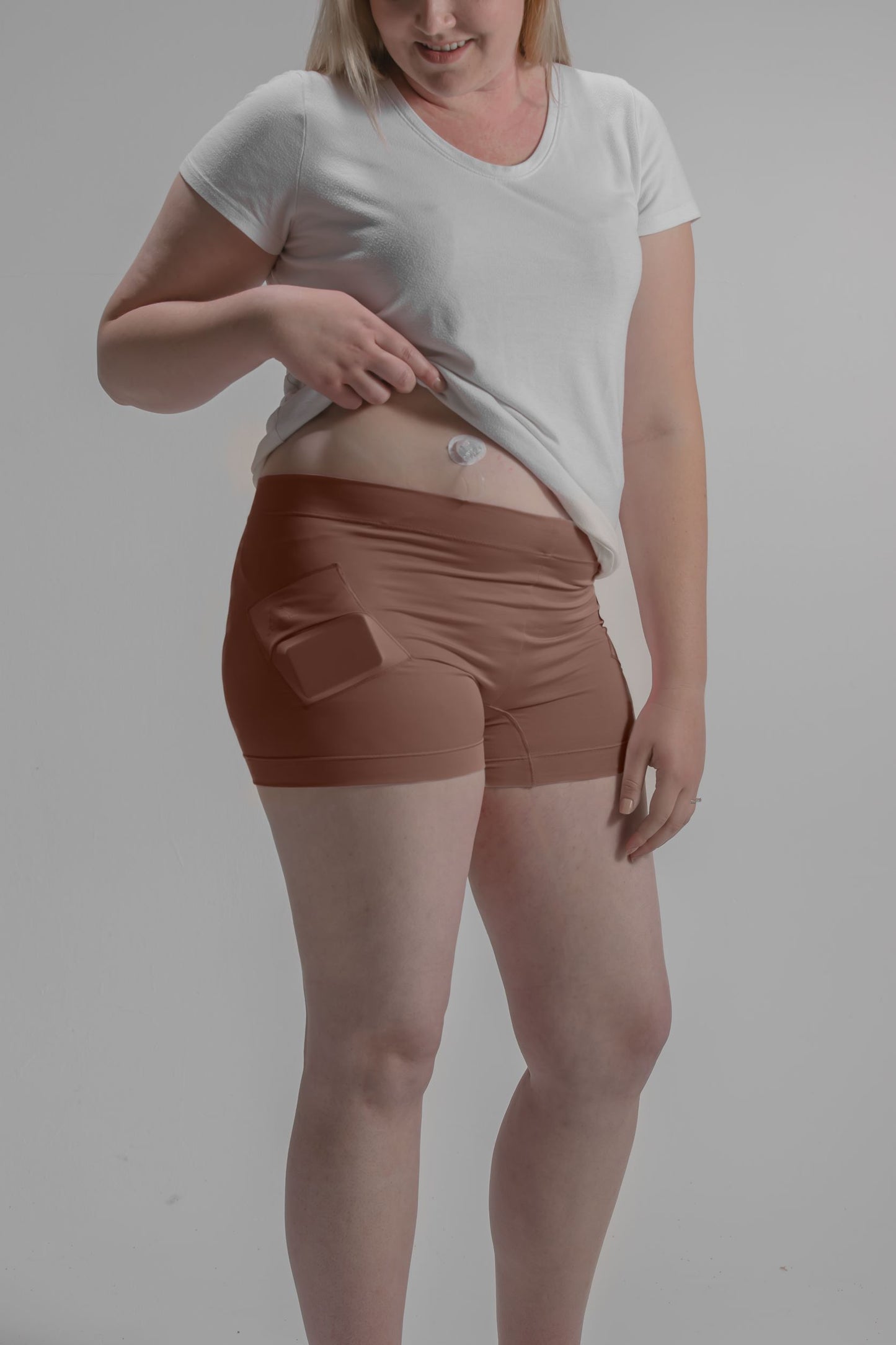 Women's Activewear Boyshort Underwear with Insulin Pump Pockets